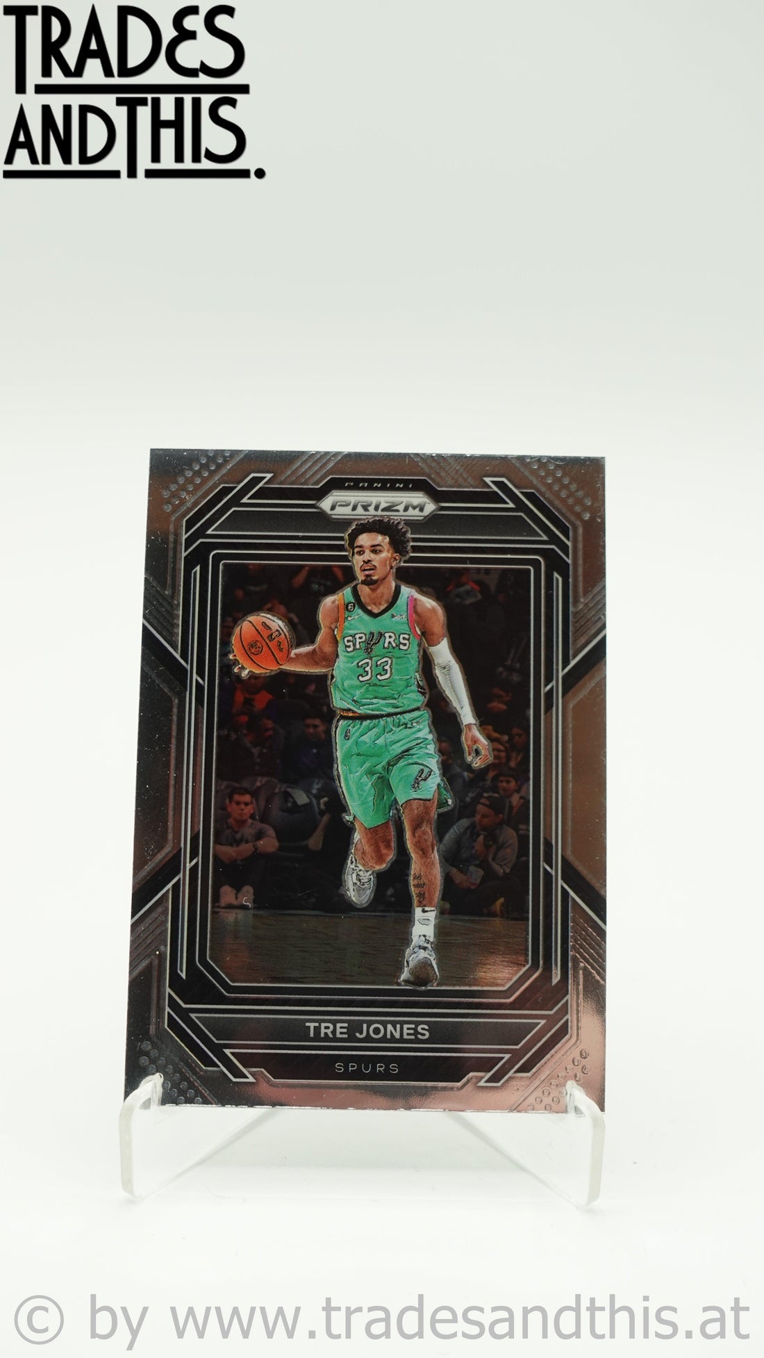 2022-23 Panini Prizm Basketball Tre Jones #209 - Trades and This e.U.