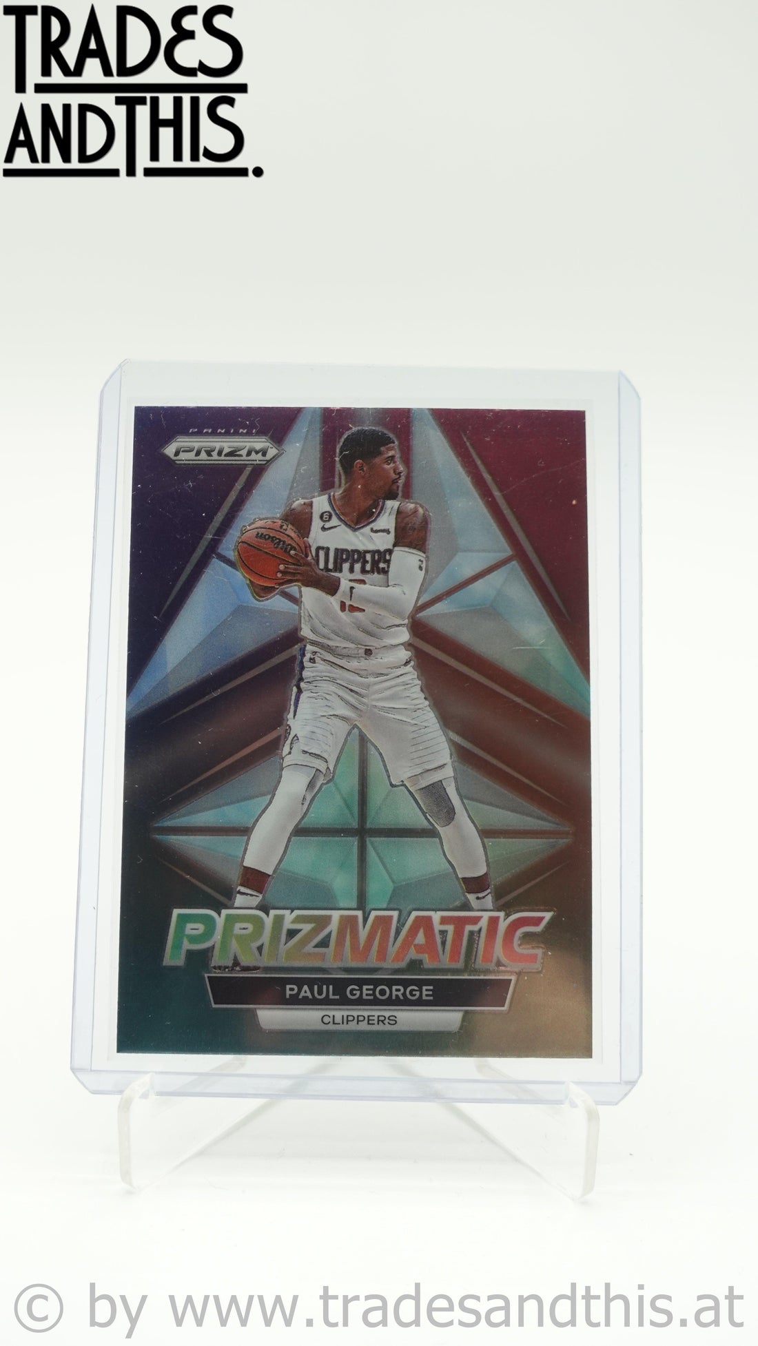2022-23 Panini Prizm Basketball Prizmatic Paul George #14 - Trades and This e.U.