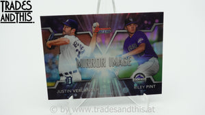 2016 Bowman's Best Mirror Image Justin Verlander - Riley Pint #MI-3