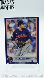 2022 Topps Series 1 Royal Blue Eli Morgan #217 RC