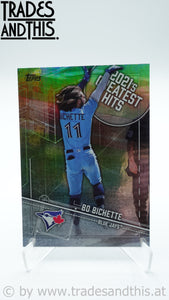 2022 Topps Series 1 2021's Greatest Hits Bo Bichette #21GH-2