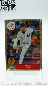 2022 Topps Series 1 1987 Topps Chrome Silver Pack Series 1 Luis Gil #T87C-29 RC