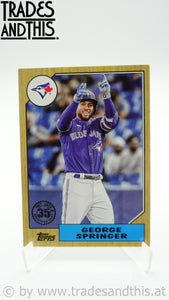 2022 Topps Series 2 1987 Topps Baseball George Springer #87TB-13