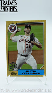 2022 Topps Series 2 1987 Topps Baseball Justin Verlander #87TB-16