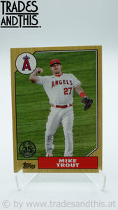 2022 Topps Series 2 1987 Topps Baseball Mike Trout #87TB-36