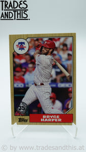 2022 Topps Series 1 1987 Topps Baseball 35th Anniversary Bryce Harper #T87-41