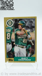 2022 Topps Series 2 1987 Topps Baseball Matt Chapman 87TB-47