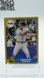 2022 Topps Series 1 1987 Topps Baseball 35th Anniversary Chipper Jones #T87-59