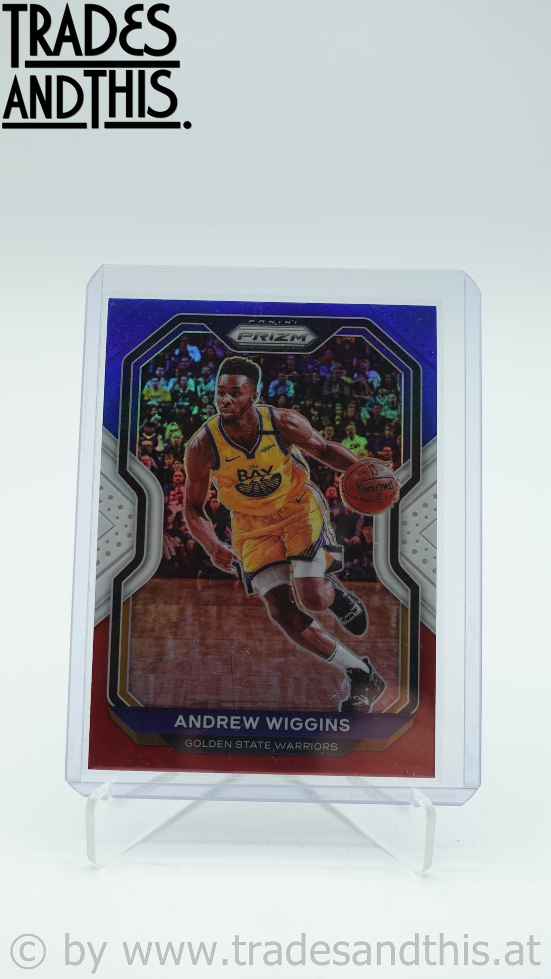 2020-21 Panini Prizm Basketball Red White & Blue Prizm Andre Wiggins #132 - Trades and This e.U.