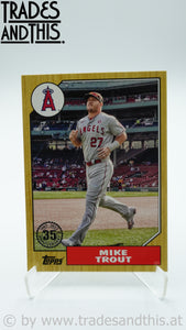 2022 Topps Series 1 1987 Topps Baseball 35th Anniversary Mike Trout #T87-100