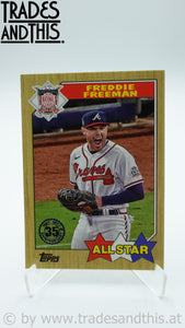 2022 Topps Series 2 1987 Topps All-Star Baseball Freddie Freeman #87AS-35
