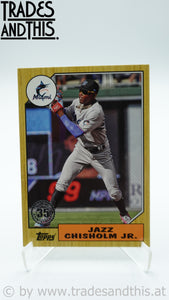 2022 Topps Series 1 1987 Topps Baseball 35th Anniversary Jazz Chisholm Jr. #T87-77
