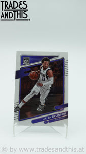 2021-22 Donruss Optic Basketball Jalen Brunson #97 - Trades and This e.U.