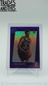 2021-22 Donruss Optic Basketball Purple Prizm Chris Duarte #173 RC - Trades and This e.U.