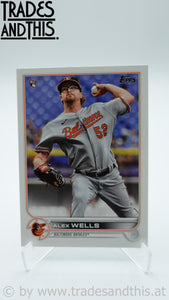 2022 Topps Series 1 Alex Wells #118 RC