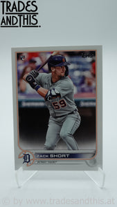 2022 Topps Series 1 Zack Short #148 RC