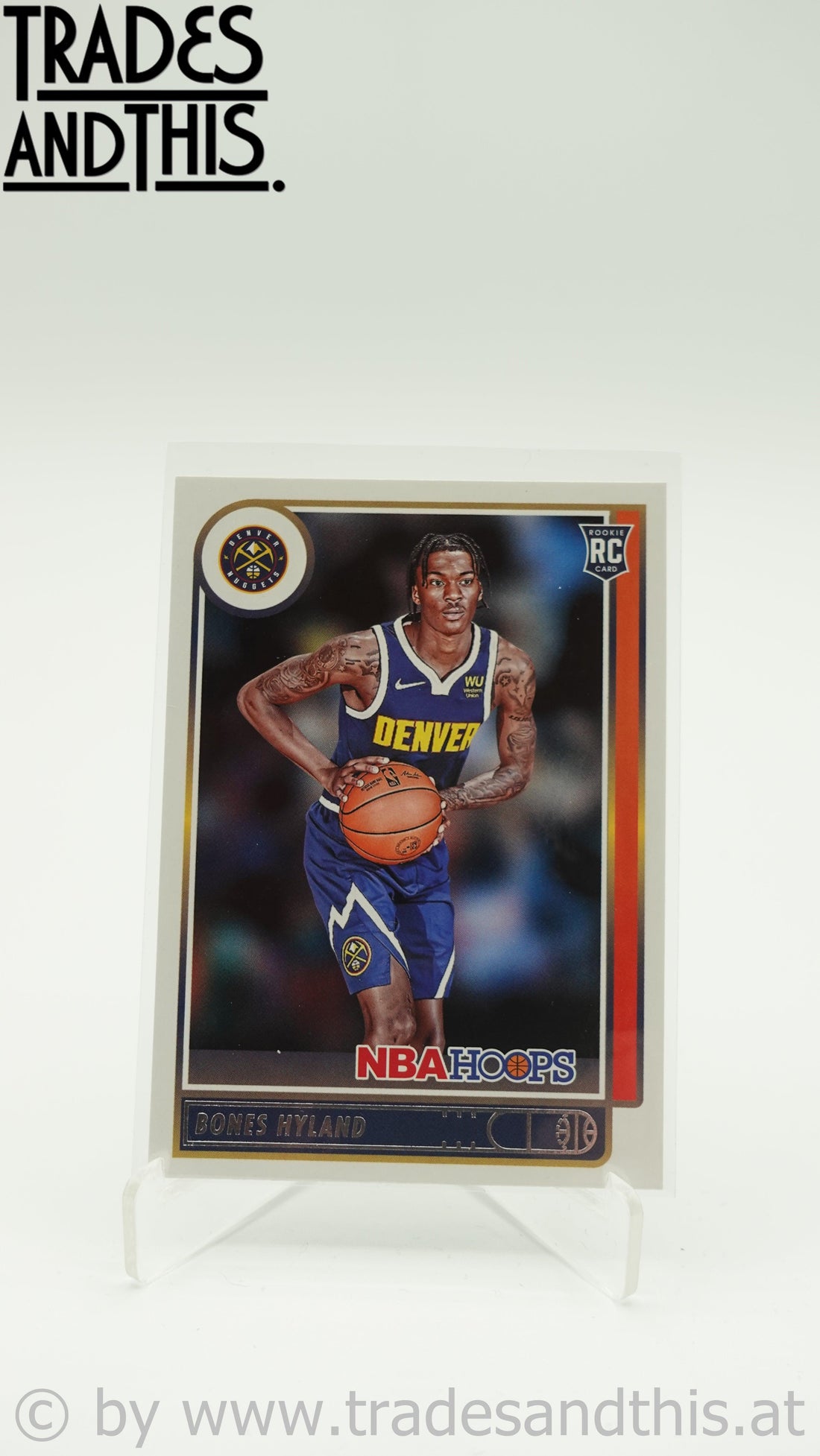 2021-22 Panini Hoops Basketball Bones Hyland #224 RC - Trades and This e.U.