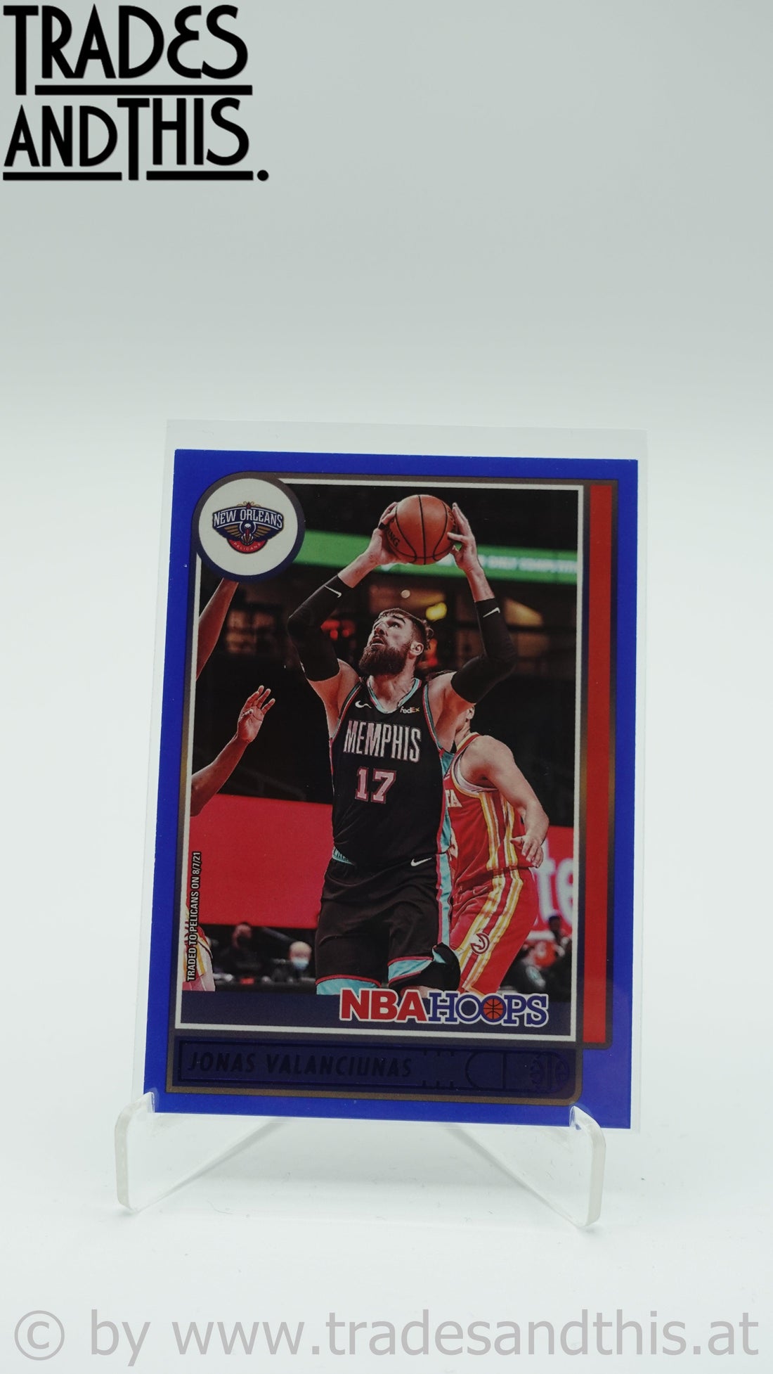 2021-22 Panini Hoops Basketball Blue Jonas Valanciunas #152 - Trades and This e.U.