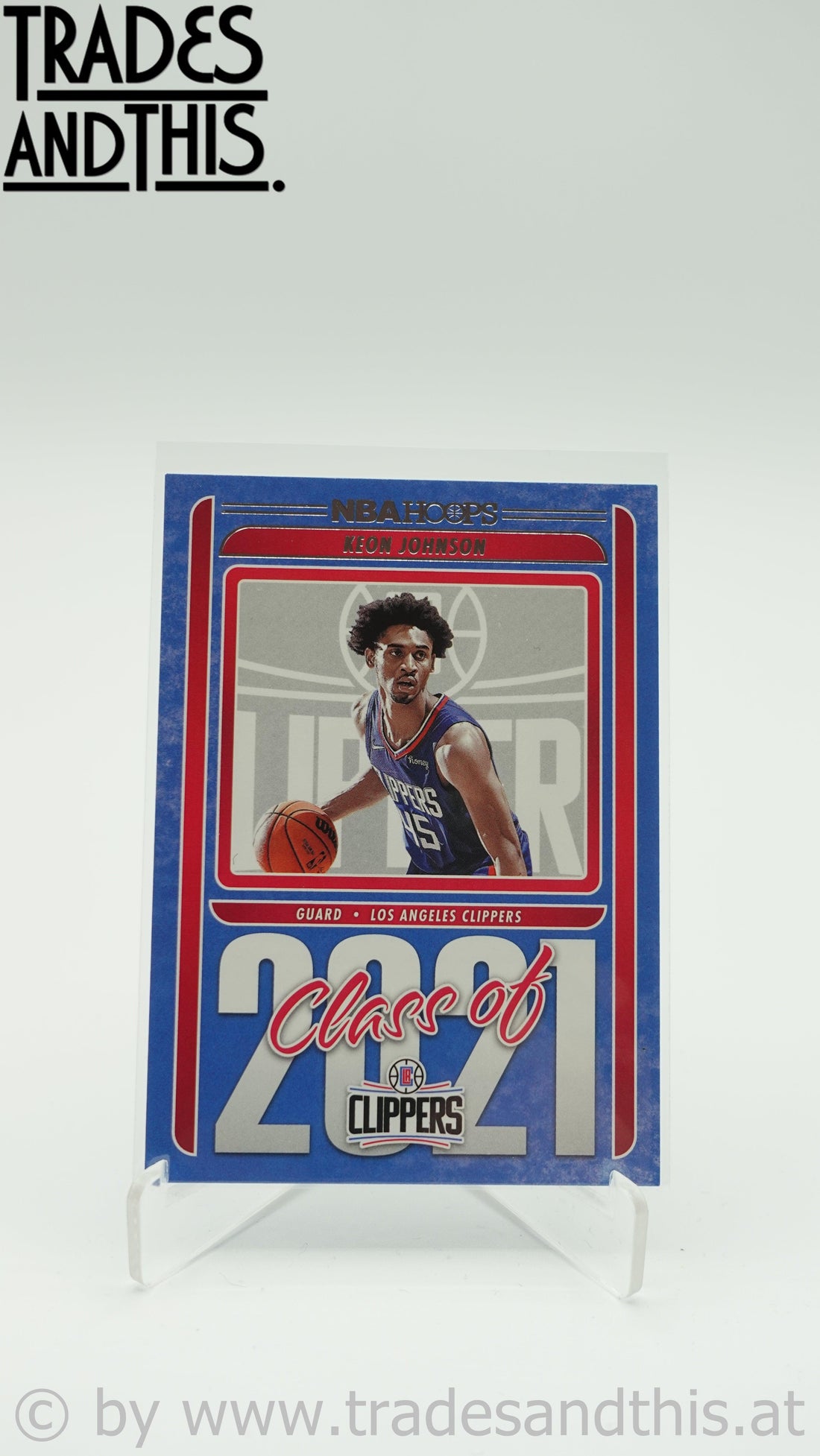 2021-22 Panini Hoops Basketball Class of 2021 Keon Johnson #11 - Trades and This e.U.