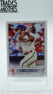 2022 Topps Series 1 Matt Vierling #316 RC