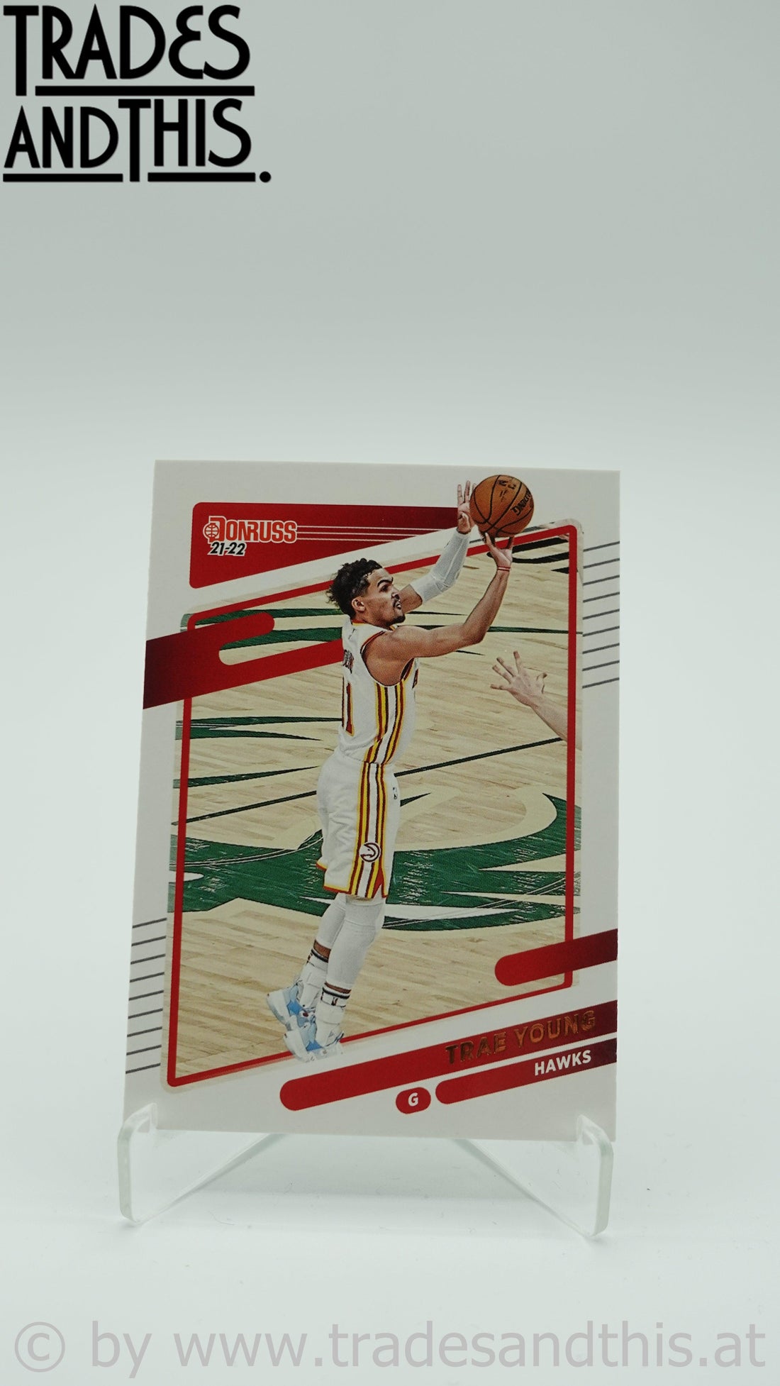 2021-22 Donruss Basketball Trae Young #56 - Trades and This e.U.