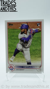 2022 Topps Series 2 Yonny Hernandez #363 RC
