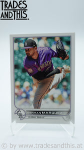 2022 Topps Series 2 German Marquez #498