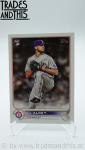2022 Topps Series 2 A.J. Alexy #547 RC