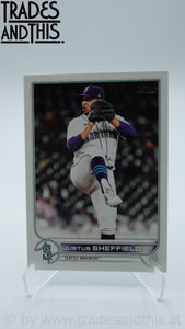 2022 Topps Series 2 Justus Sheffield #587