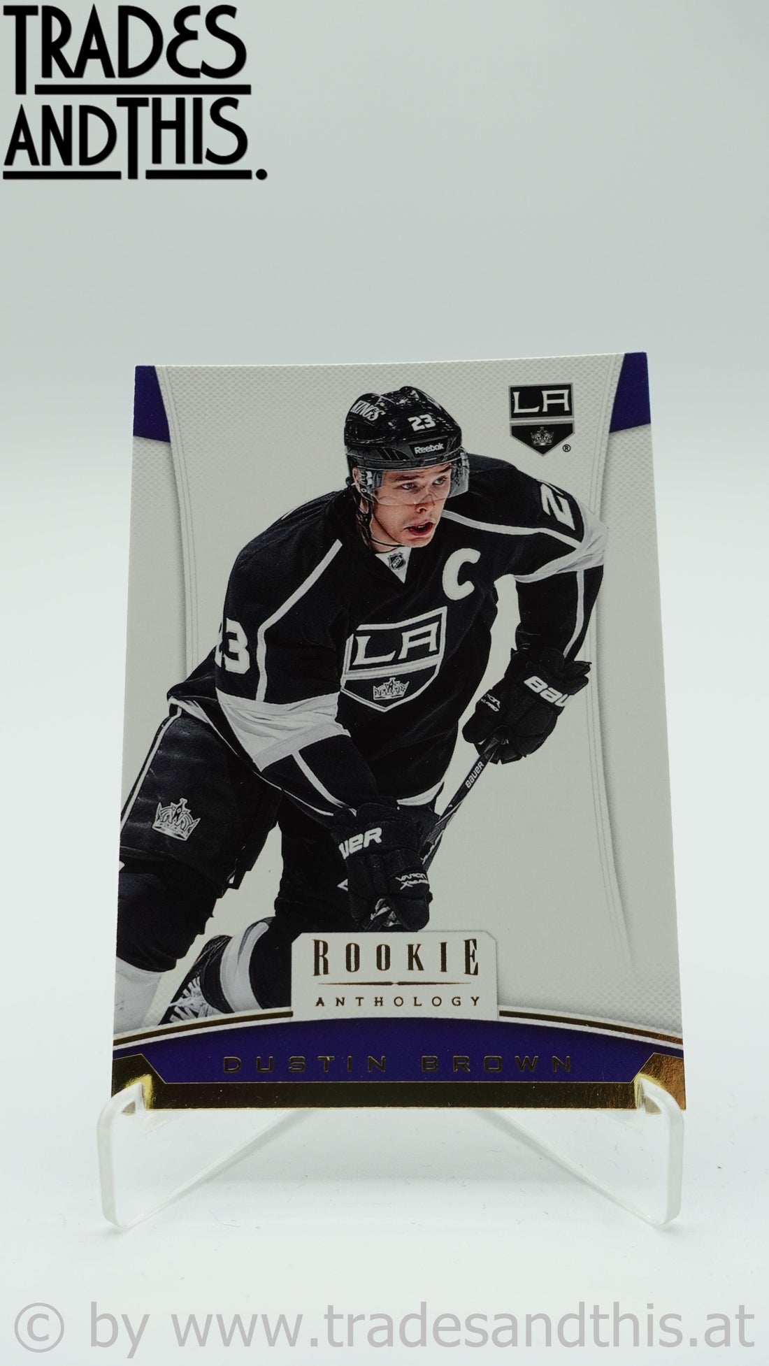 2012-13 Panini Rookie Anthology Dustin Brown #55 - Trades and This e.U.