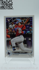 2022 Topps Series 2 Payton Henry #611 RC