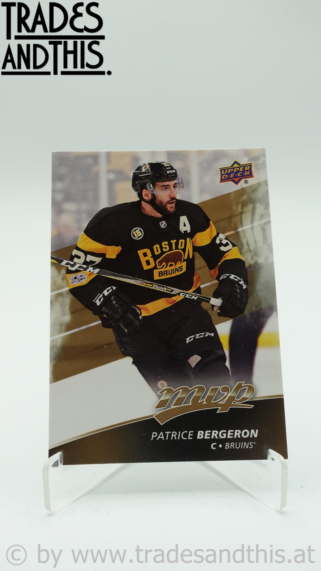 2017-18 Upper Deck MVP Patrice Bergeron #2 - Trades and This e.U.