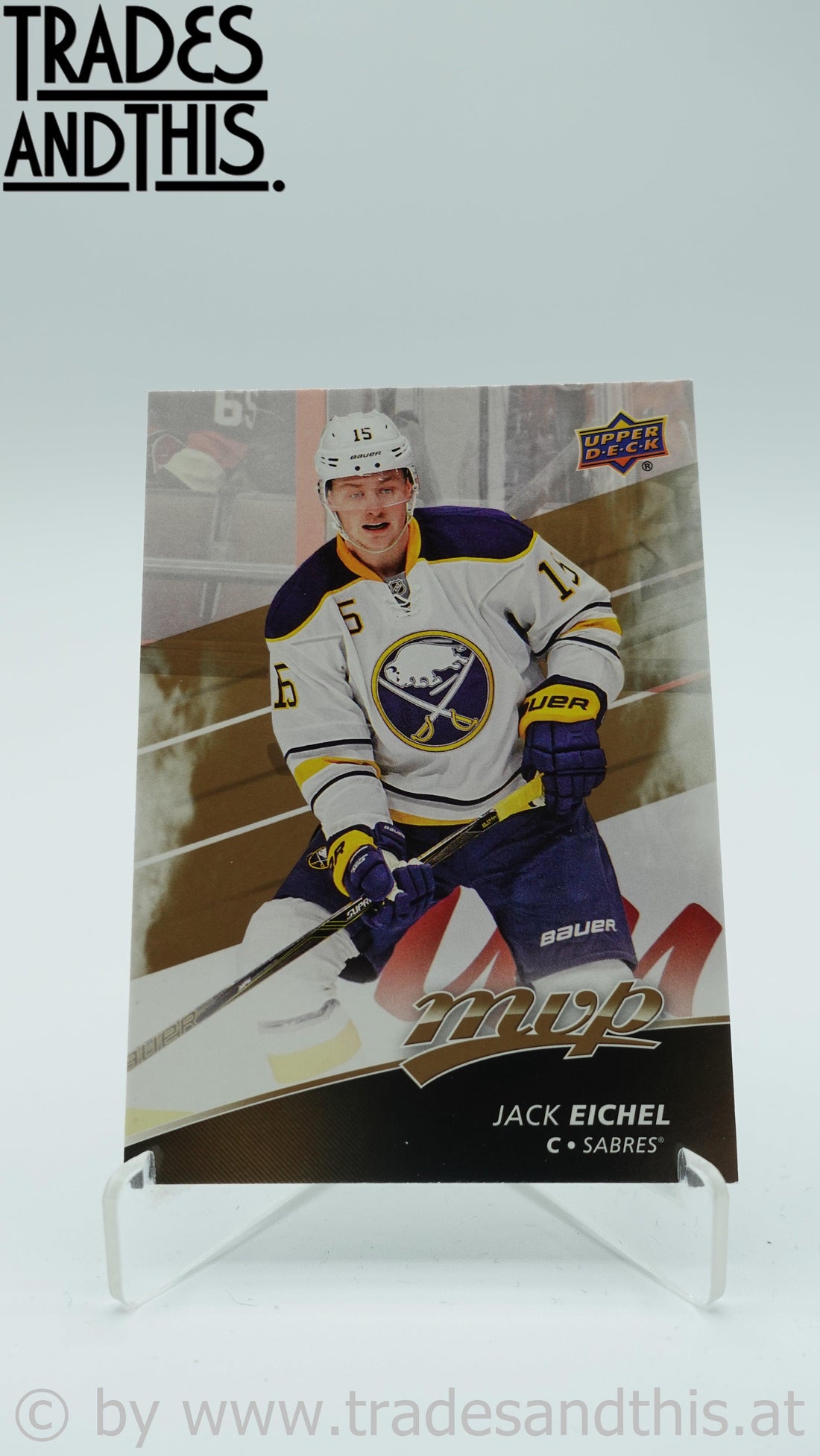 2017-18 Upper Deck MVP Jack Eichel #12 - Trades and This e.U.