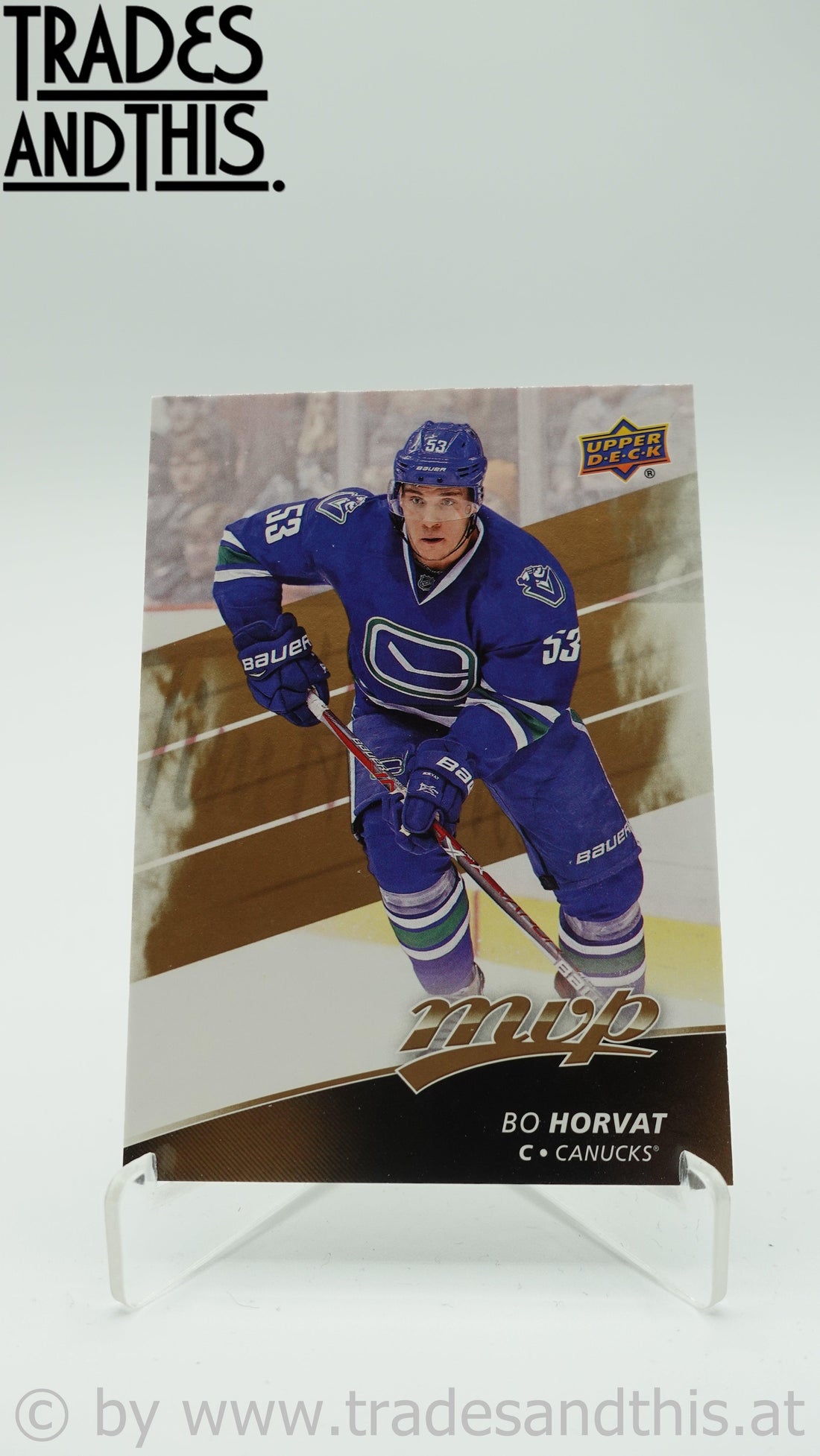 2017-18 Upper Deck MVP Bo Horvat #13 - Trades and This e.U.