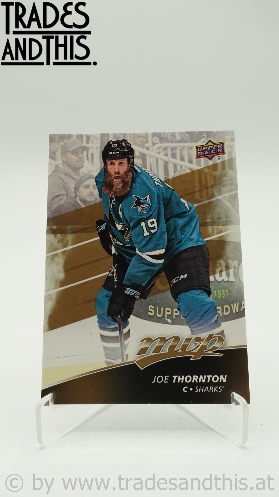 2017-18 Upper Deck MVP Joe Thornton #15 - Trades and This e.U.