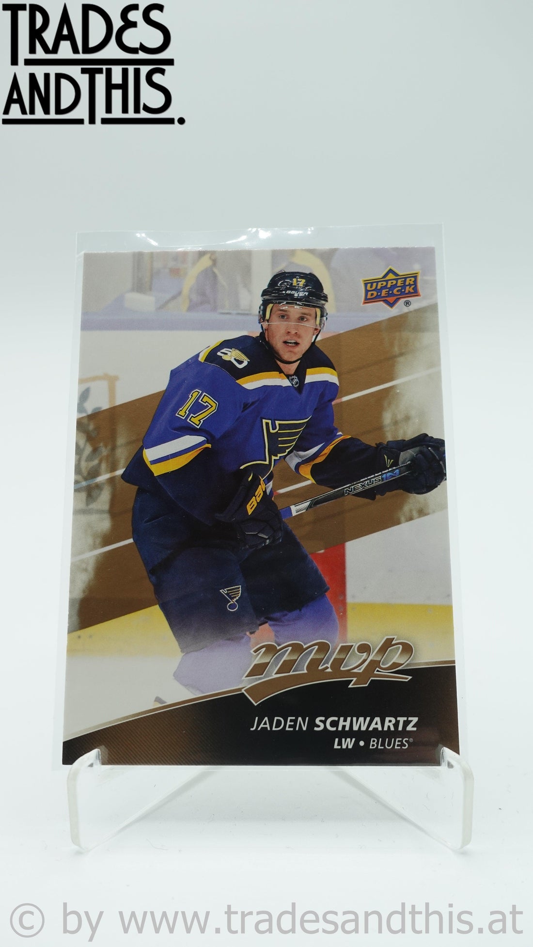 2017-18 Upper Deck MVP Jaden Schwartz #16 - Trades and This e.U.