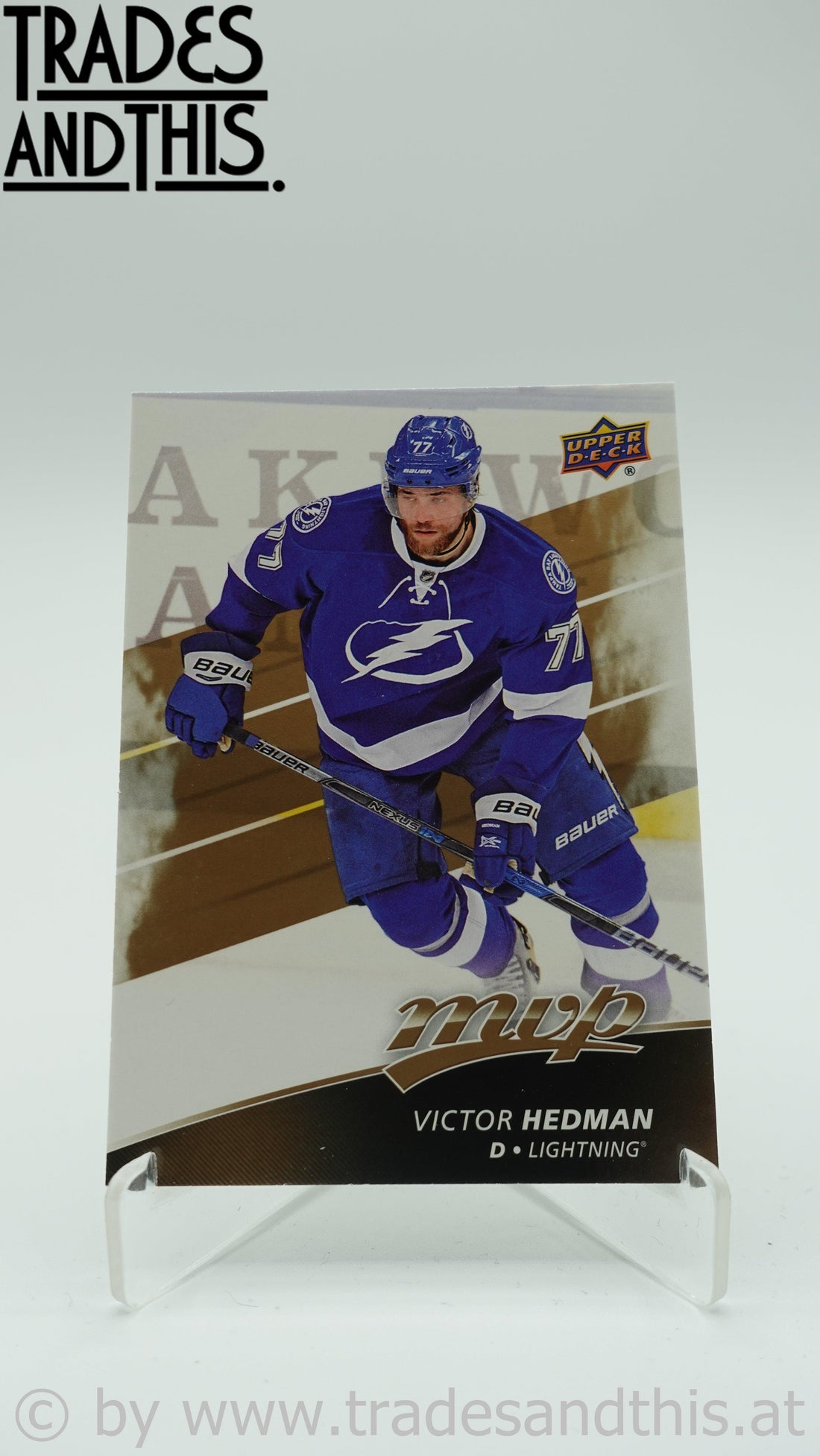 2017-18 Upper Deck MVP Victor Hedman #17 - Trades and This e.U.