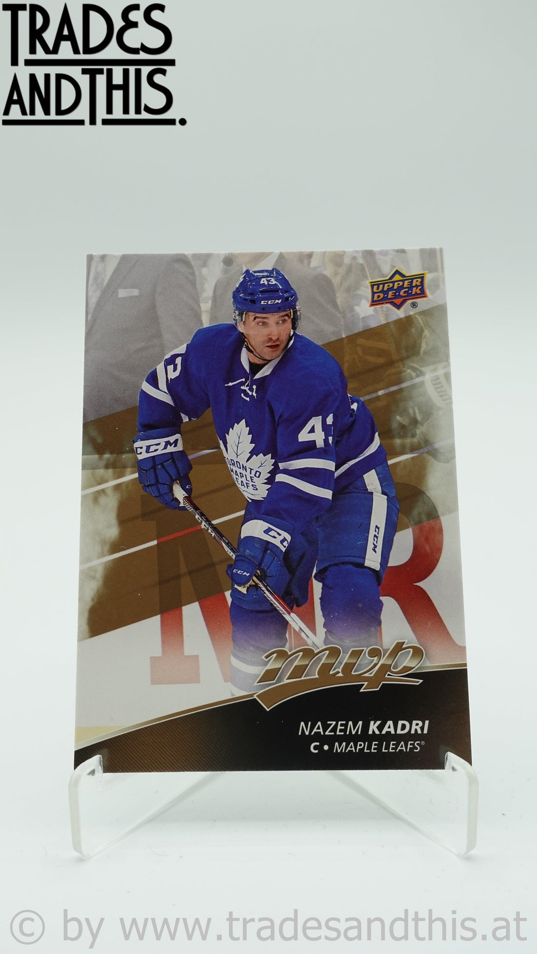 2017-18 Upper Deck MVP Nazem Kadri #19 - Trades and This e.U.