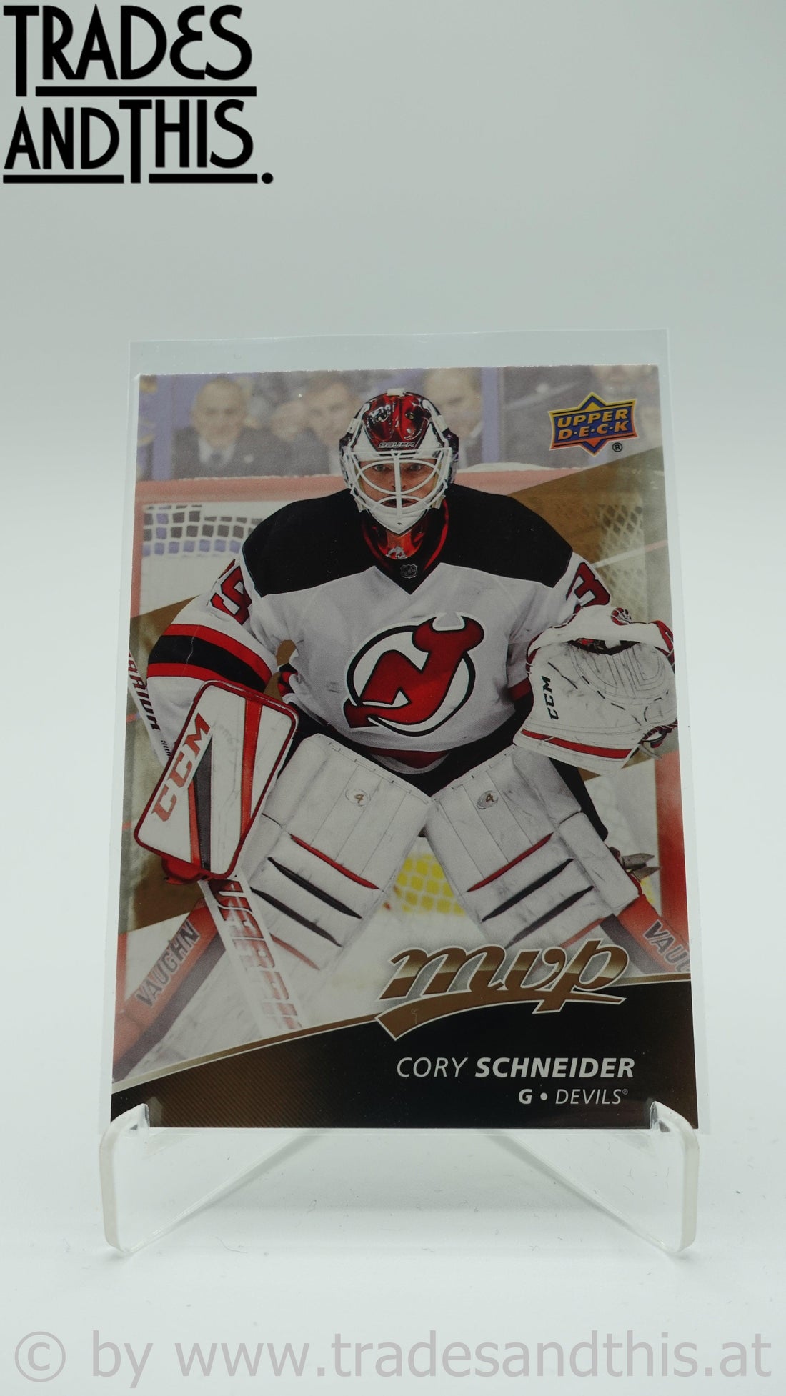 2017-18 Upper Deck MVP Cory Schneider #22 - Trades and This e.U.