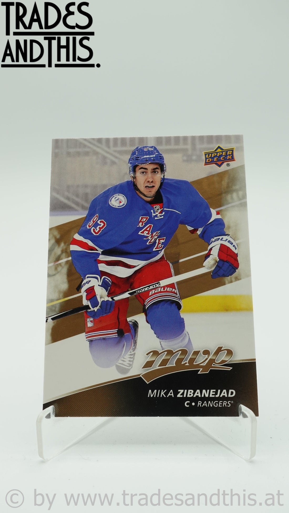 2017-18 Upper Deck MVP Mika Zibanejad #49 - Trades and This e.U.