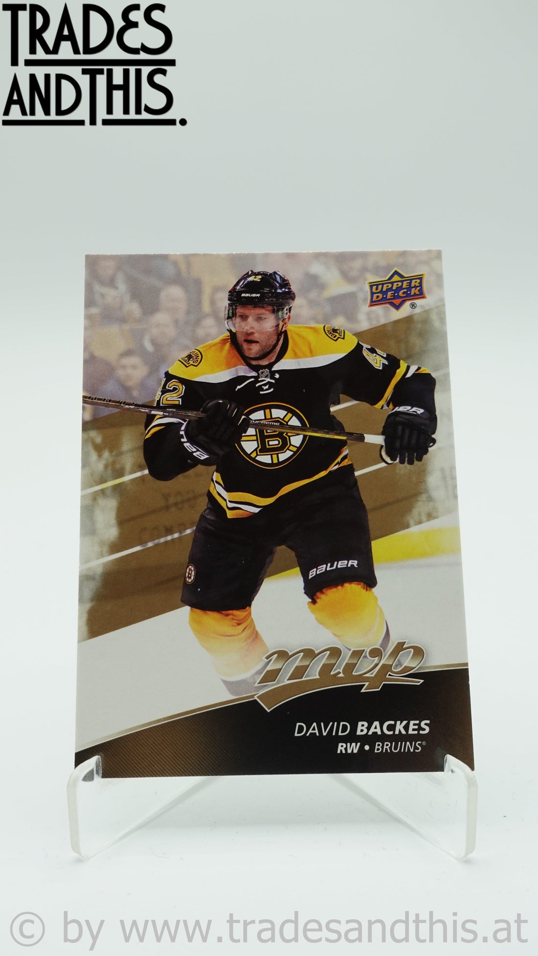 2017-18 Upper Deck MVP David Backes #59 - Trades and This e.U.