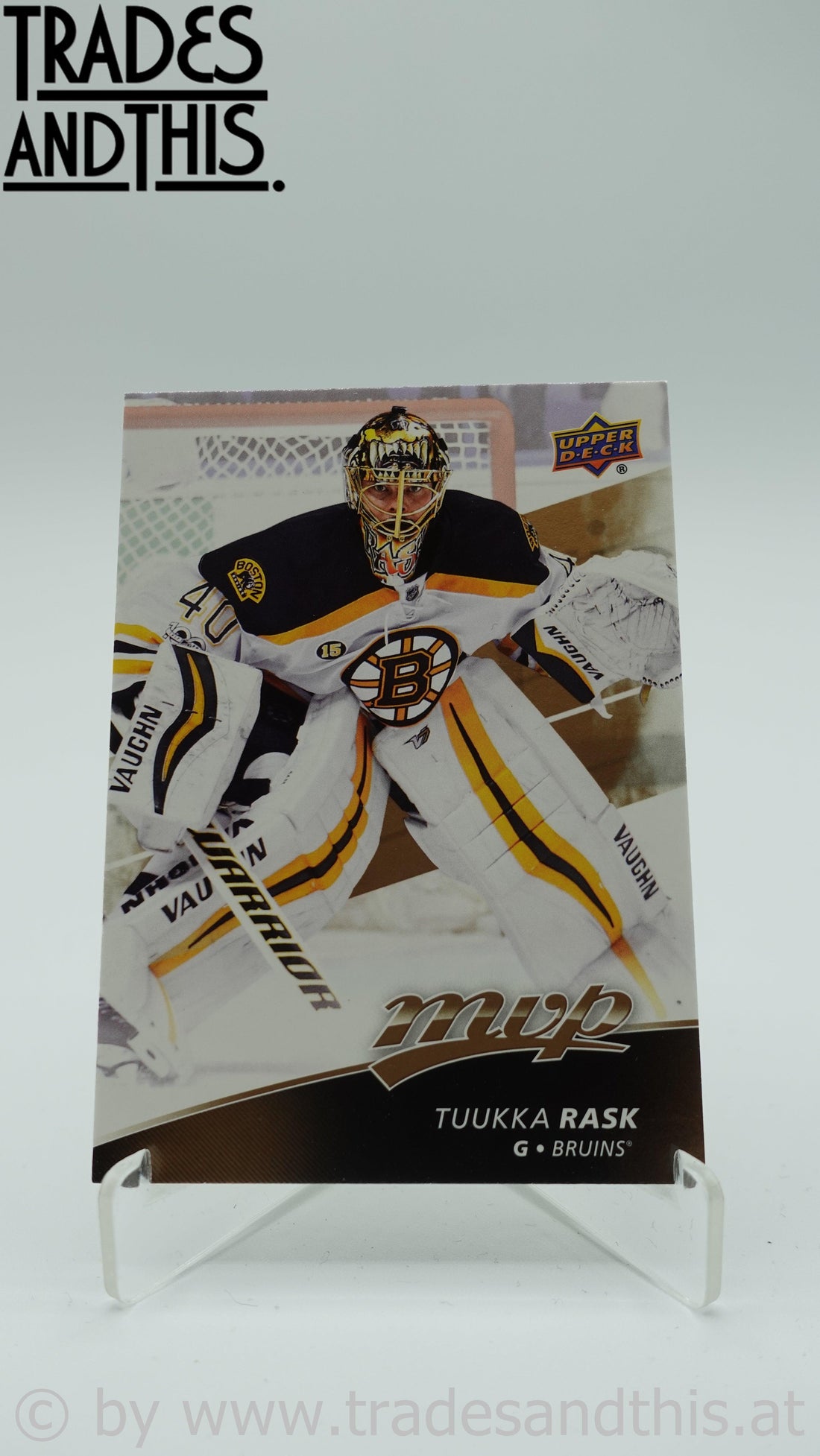 2017-18 Upper Deck MVP Tuukka Rask #75 - Trades and This e.U.