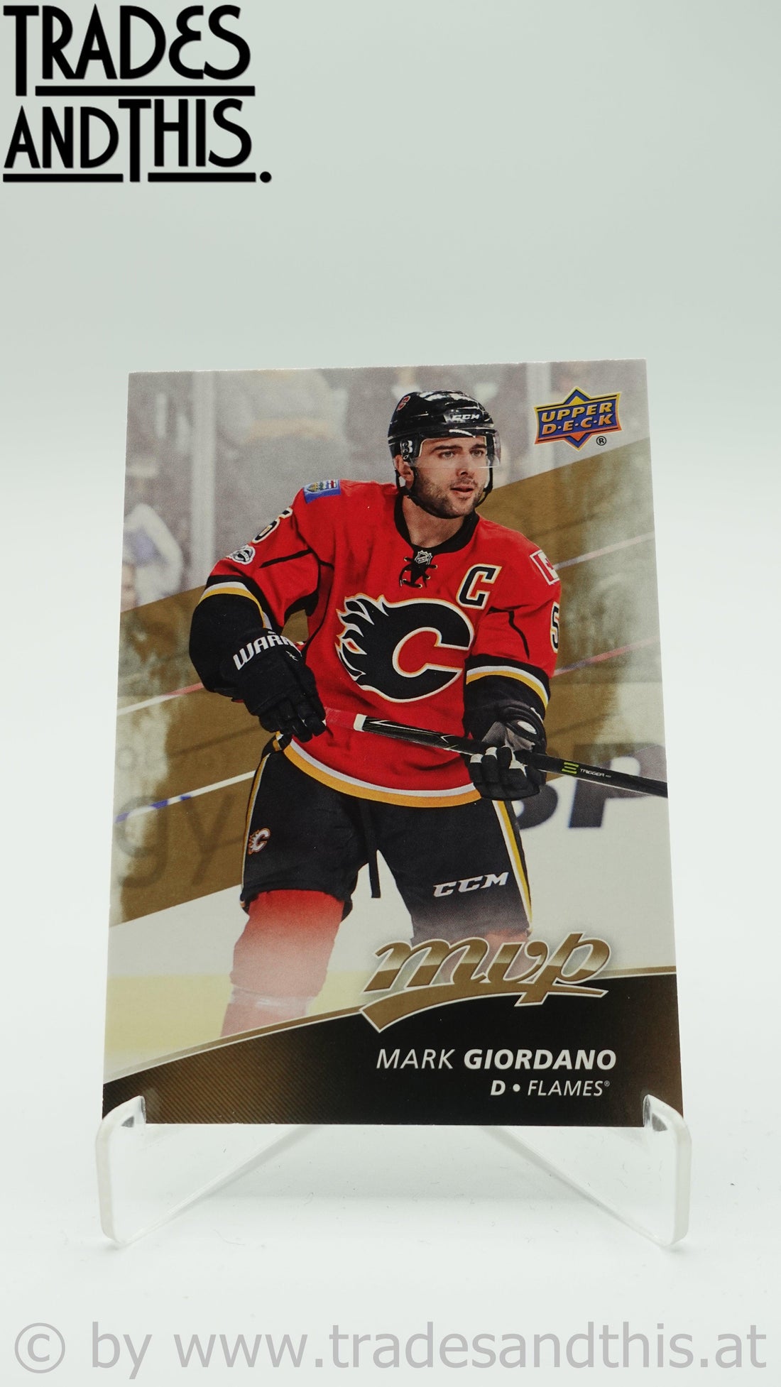 2017-18 Upper Deck MVP Mark Giordano #76 - Trades and This e.U.