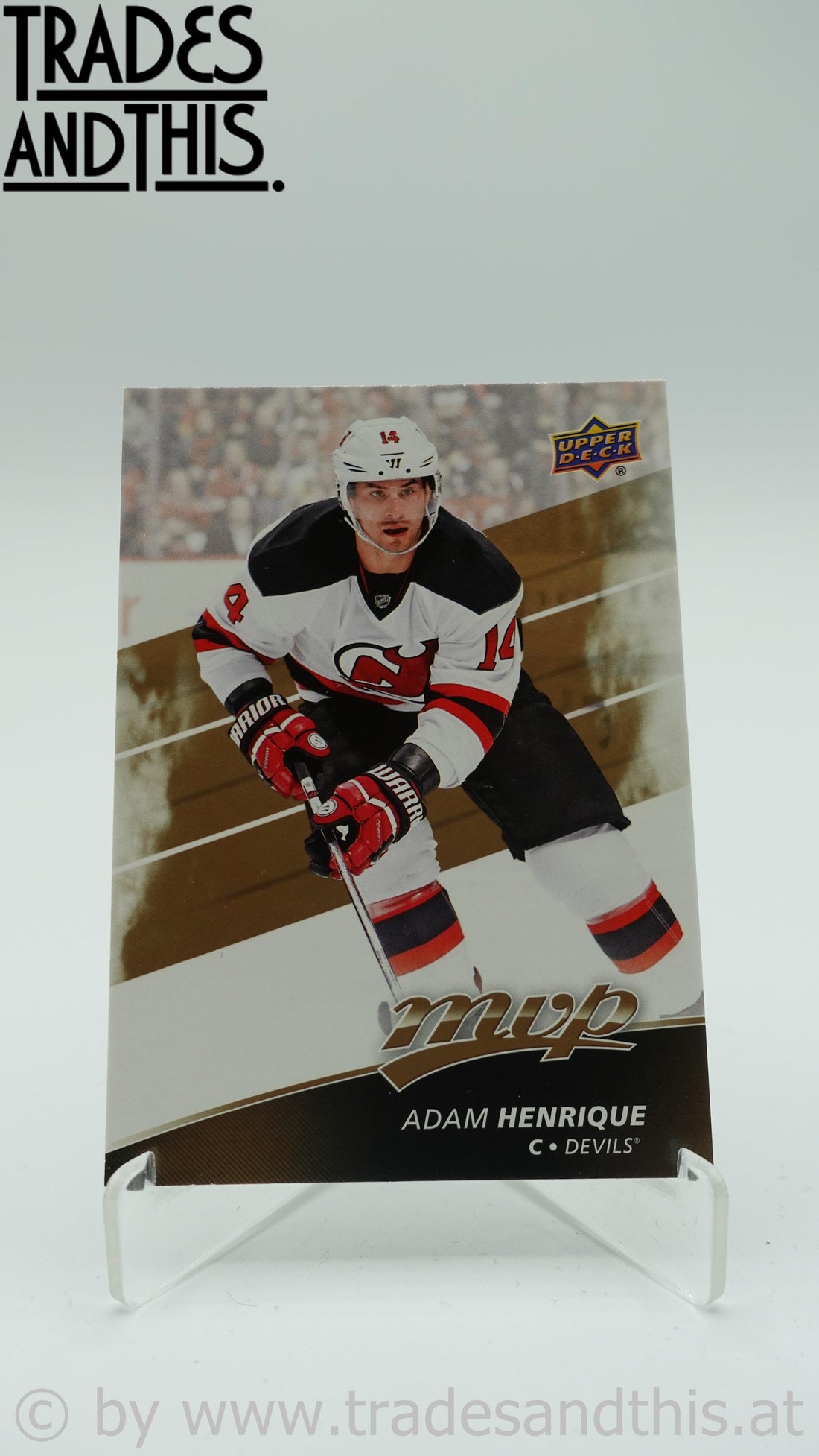 2017-18 Upper Deck MVP Adam Henrique #83 - Trades and This e.U.