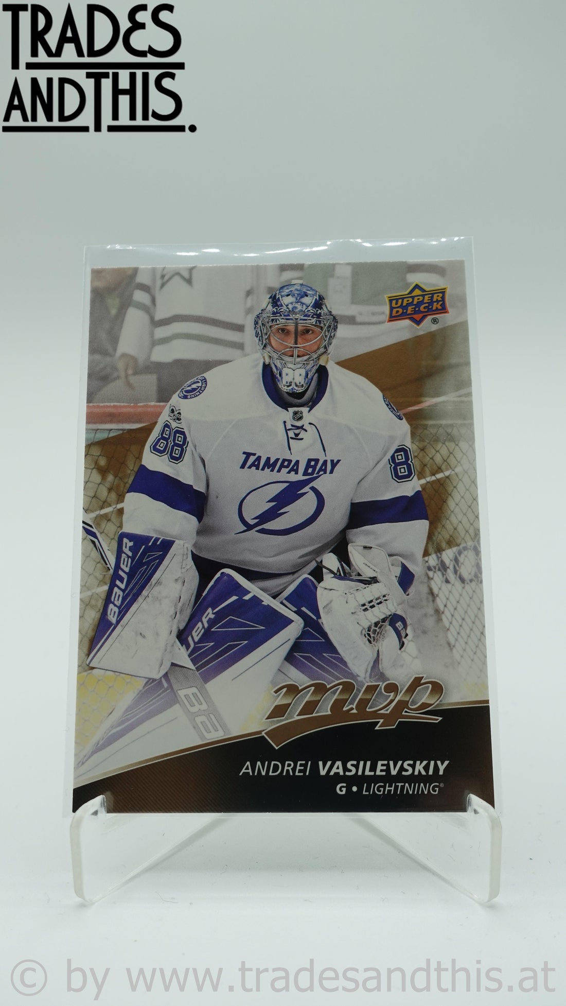 2017-18 Upper Deck MVP Andrei Vasilevskiy #87 - Trades and This e.U.