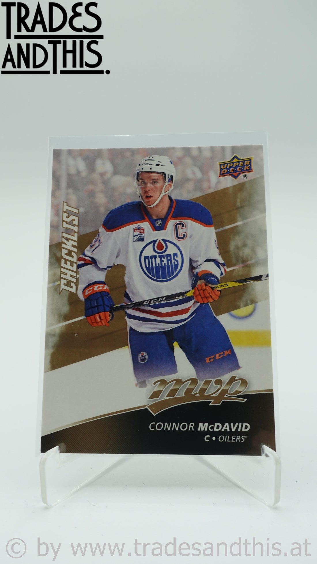 2017-18 Upper Deck MVP Checklist Connor McDavid #100 - Trades and This e.U.