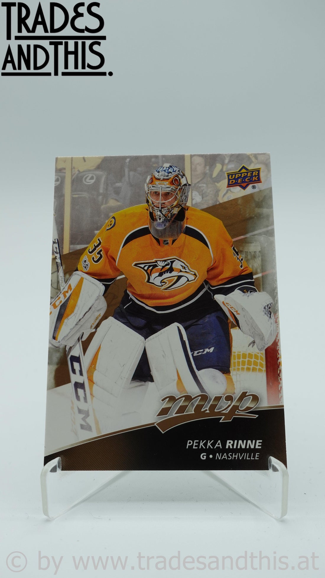 2017-18 Upper Deck MVP Pekka Rinne #103 - Trades and This e.U.