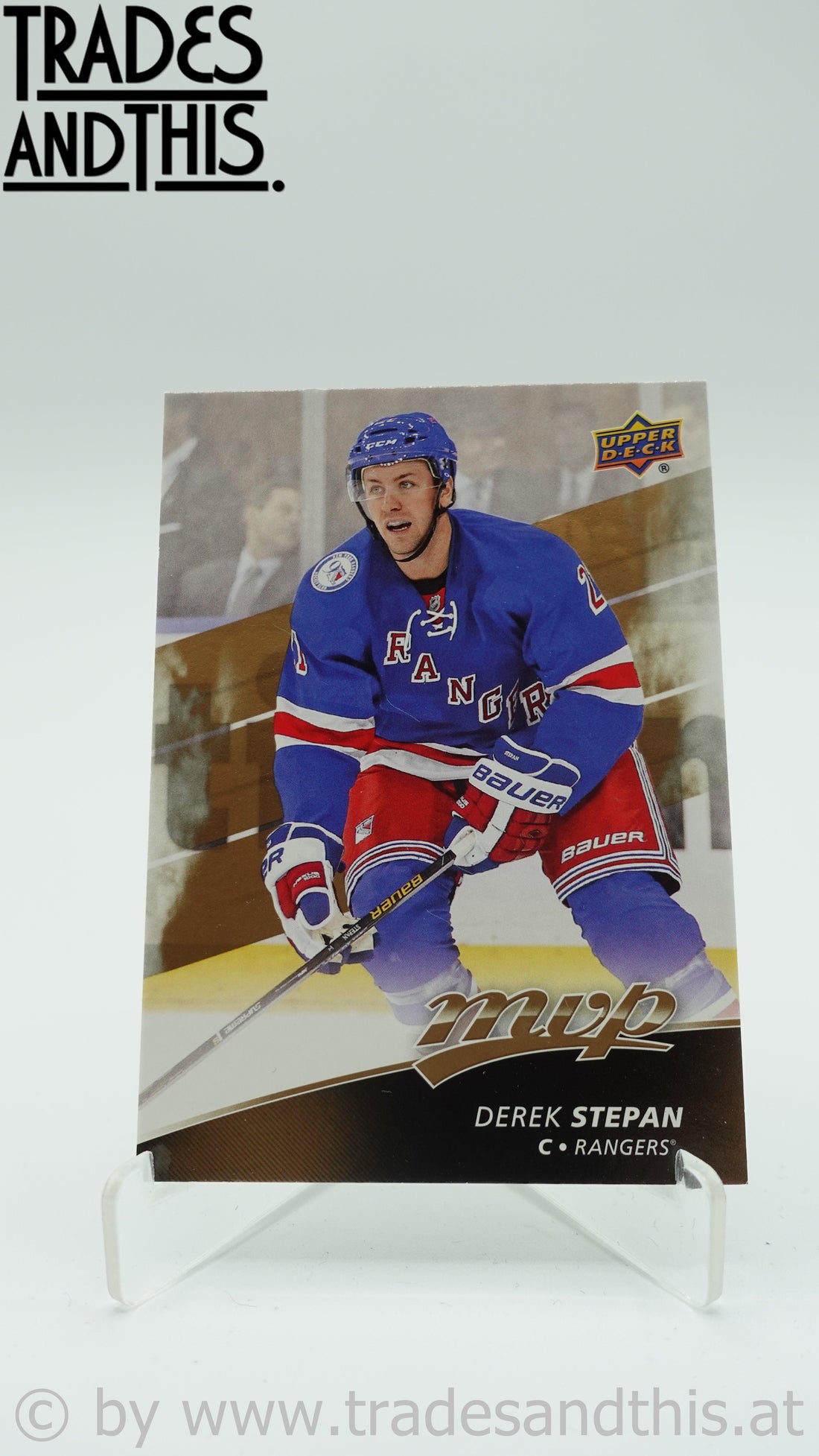 2017-18 Upper Deck MVP Derek Stepan #139 - Trades and This e.U.