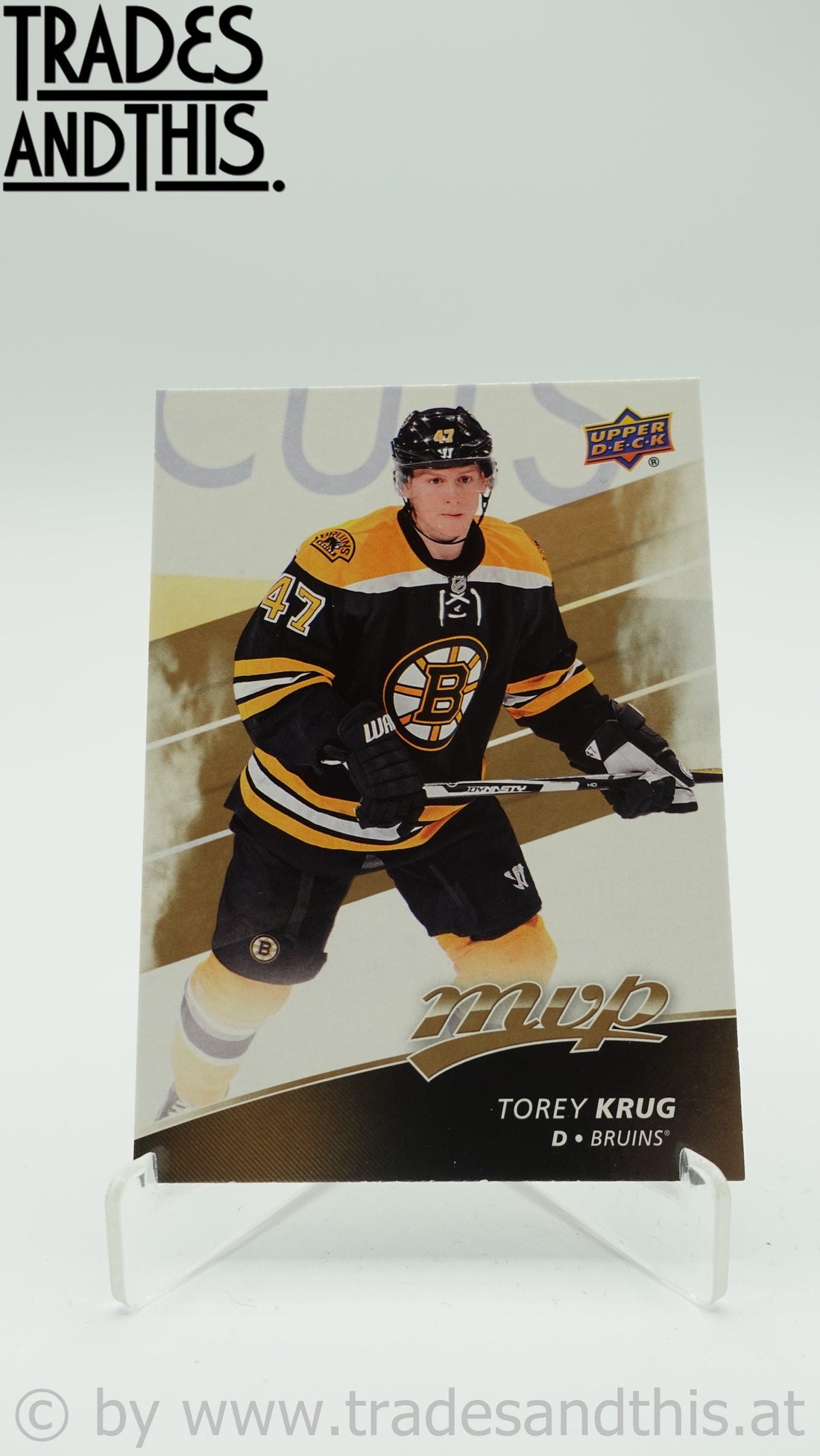 2017-18 Upper Deck MVP Torey Krug #142 - Trades and This e.U.