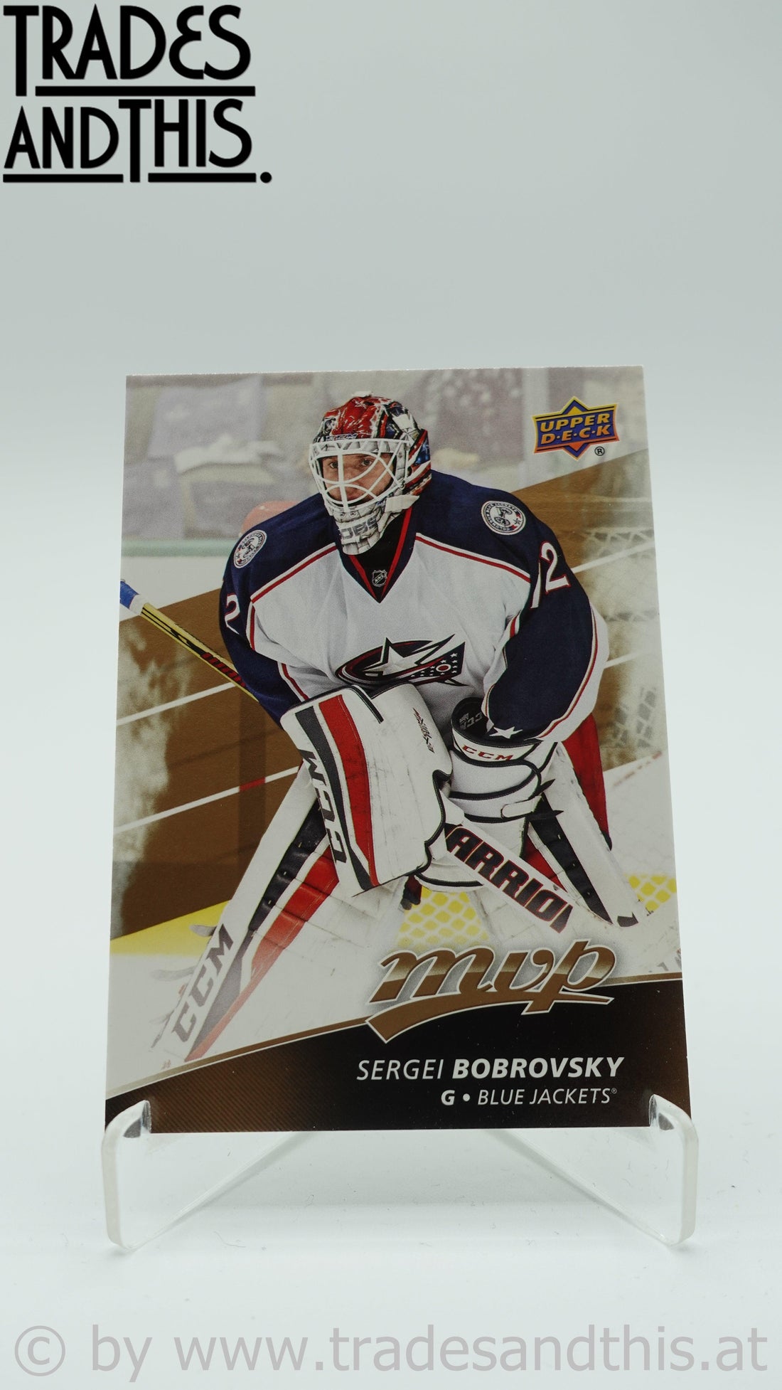 2017-18 Upper Deck MVP Sergei Bobrovsky #153 - Trades and This e.U.